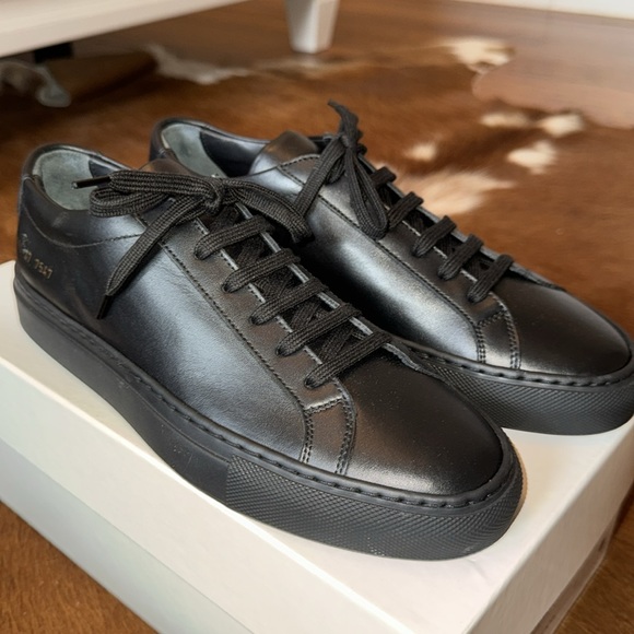 Women By Common Projects Original Low Achilles Black Eur Size 37 US7 - Picture 6 of 11